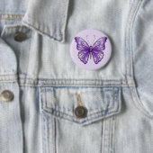 Badge Rond 5 Cm Amethyst Wings (En situation)