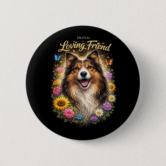Badge Rond 5 Cm Ami aimant (Devant)