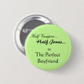Badge Rond 5 Cm ami de Jonas de vampire (Devant & derrière)