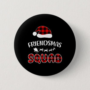 Badge Rond 5 Cm Ami Squad Funny Xmas Famille Lumière Correspondanc