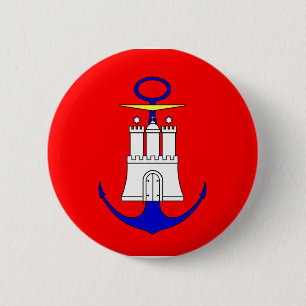 Badge Rond 5 Cm Amirauté Hambourg, Allemagne