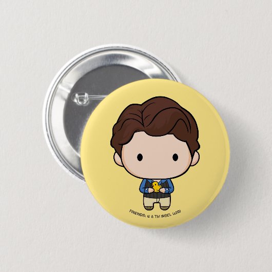 Badge Rond 5 Cm AMIS™ | Chandler Chibi (Devant & derrière)