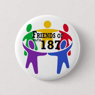 Badge Rond 5 Cm Amis de bouton de PS/IS 187