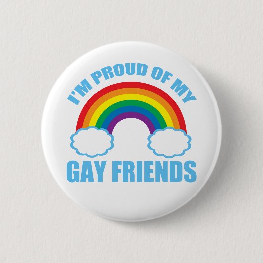 Badge Rond 5 Cm Amis gays (Devant)