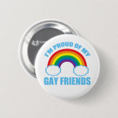 Badge Rond 5 Cm Amis gays (Devant & derrière)