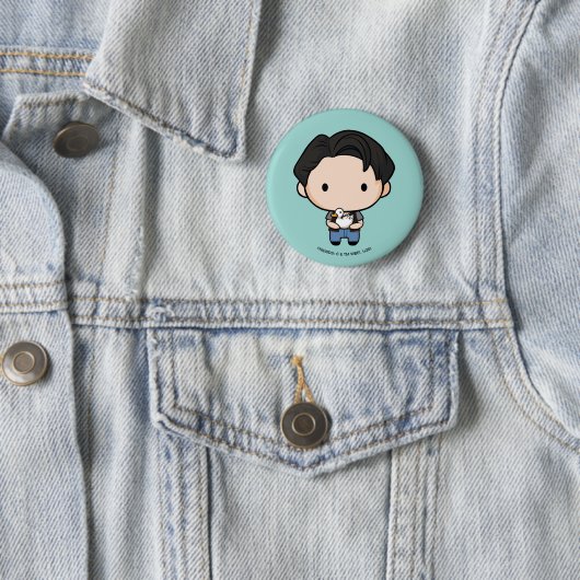 Badge Rond 5 Cm AMIS™ | Joey Chibi (En situation)