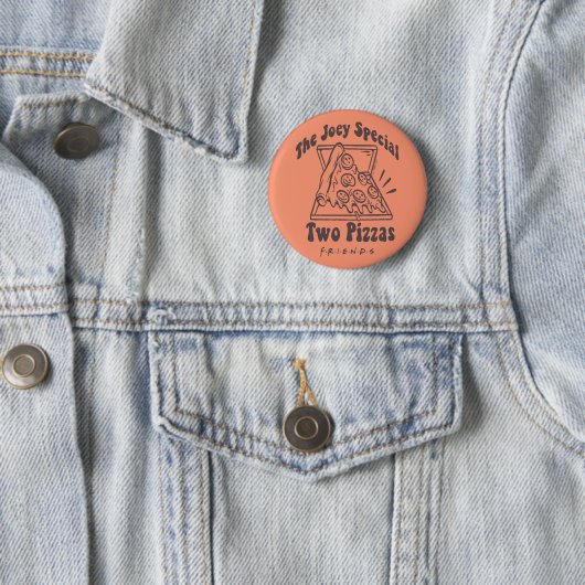 Badge Rond 5 Cm AMIS™ | Joey Pizza Citation (En situation)