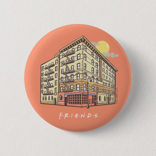 Badge Rond 5 Cm AMIS™ | Monica's Apartment Building (Devant)