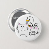 Badge Rond 5 Cm Amis timides (Devant & derrière)