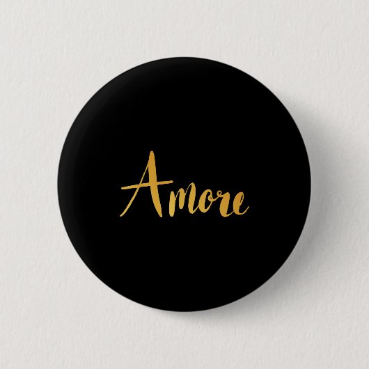 Badge Rond 5 Cm Amore - Saint-Valentin Amour Italien  (Devant)