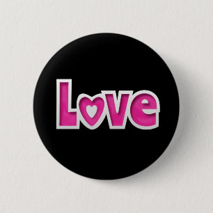 Badge Rond 5 Cm Amour