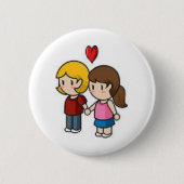 Badge Rond 5 Cm Amour (Devant)