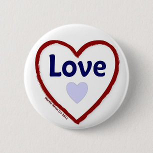 Badge Rond 5 Cm Amour