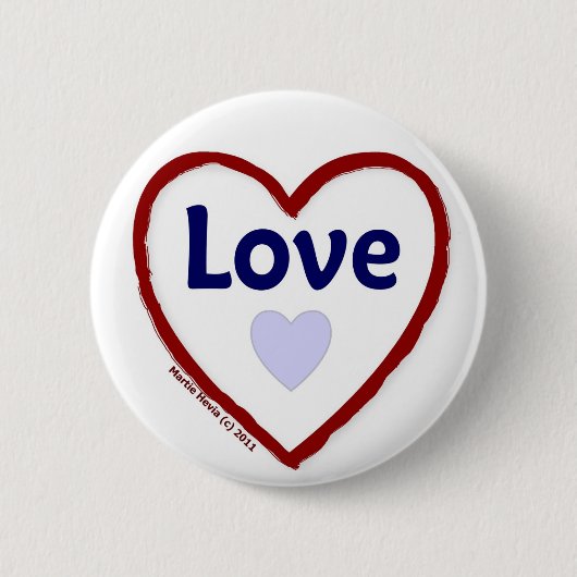 Badge Rond 5 Cm Amour (Devant)