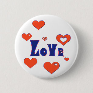 Badge Rond 5 Cm Amour