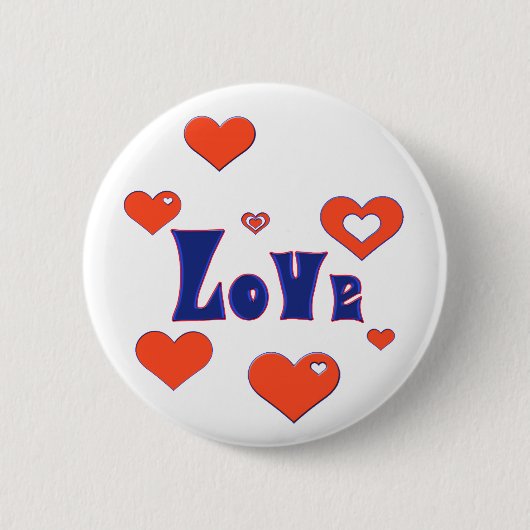 Badge Rond 5 Cm Amour (Devant)