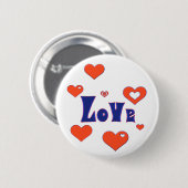 Badge Rond 5 Cm Amour (Devant & derrière)