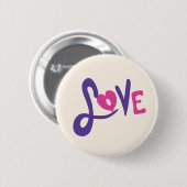Badge Rond 5 Cm Amour (Devant & derrière)