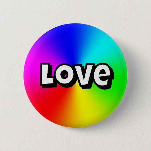 Badge Rond 5 Cm Amour (Devant)