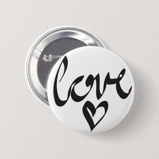 Badge Rond 5 Cm Amour (Devant & derrière)