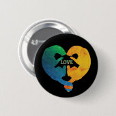 BADGE ROND 5 CM AMOUR (Devant & derrière)