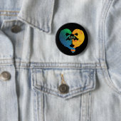 BADGE ROND 5 CM AMOUR (En situation)