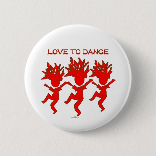 Badge Rond 5 Cm Amour à danser (Devant)