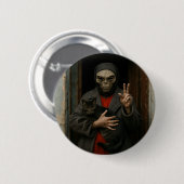 Badge Rond 5 Cm Amour Alien (Devant & derrière)