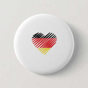 Badge Rond 5 Cm Amour Allemagne Fierté
