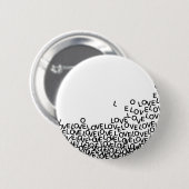 Badge Rond 5 Cm amour amour (Devant & derrière)