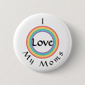 Badge Rond 5 Cm Amour arc-en-ciel (Devant)