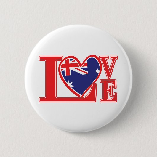 Badge Rond 5 Cm Amour-Australie (Devant)