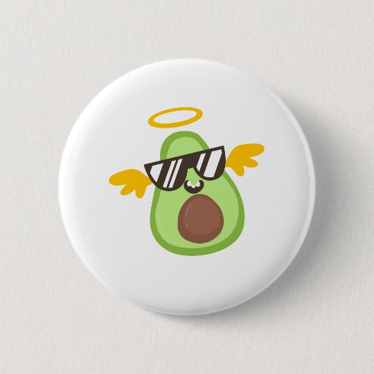 Badge Rond 5 Cm amour avocat (Devant)