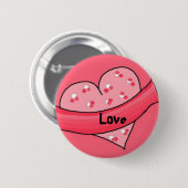 Badge Rond 5 Cm Amour - Bouton (Devant & derrière)