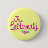 Badge Rond 5 Cm Amour Buds/Mariage (Devant)