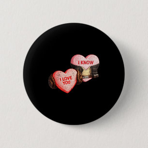 Badge Rond 5 Cm Amour - connais - drôle de science-fiction pour la