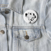 Badge Rond 5 Cm Amour dalmate (En situation)