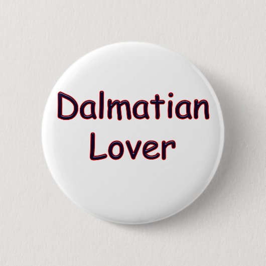 Badge Rond 5 Cm Amour dalmate (Devant)