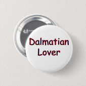 Badge Rond 5 Cm Amour dalmate (Devant & derrière)