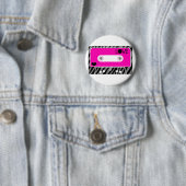 Badge Rond 5 Cm Amour de bande de mélange (En situation)