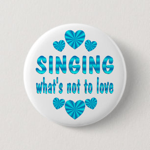 BADGE ROND 5 CM AMOUR DE CHANT