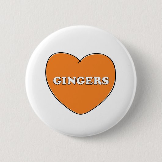 Badge Rond 5 Cm Amour de gingembre (Devant)