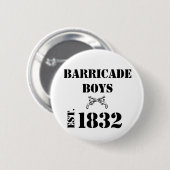 Badge Rond 5 Cm Amour de Les Misérables : Bouton de garçons de (Devant & derrière)