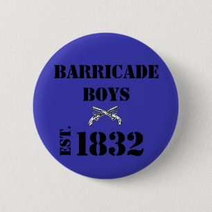 Badge Rond 5 Cm Amour de Les Misérables : Bouton de garçons de