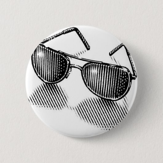 Badge Rond 5 Cm Amour de lunettes de soleil (Devant)