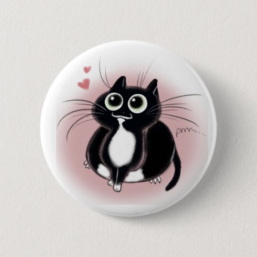 Badge Rond 5 Cm Amour de minous vous ! (Devant)