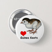 Badge Rond 5 Cm Amour de pintadeaux (Devant & derrière)