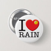 Badge Rond 5 Cm Amour de pluie (Devant & derrière)