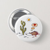 Badge Rond 5 Cm Amour de porc-épic (Devant & derrière)