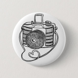 BADGE ROND 5 CM AMOUR DE POUVA PAR VOL25